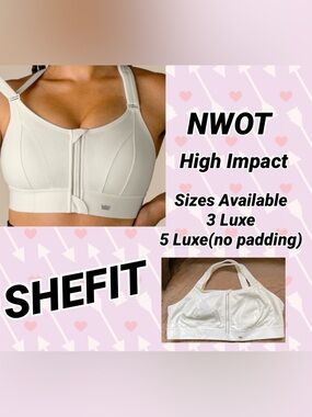 NWOT High Impact Front-Zip Sports Bra - Light Lavender